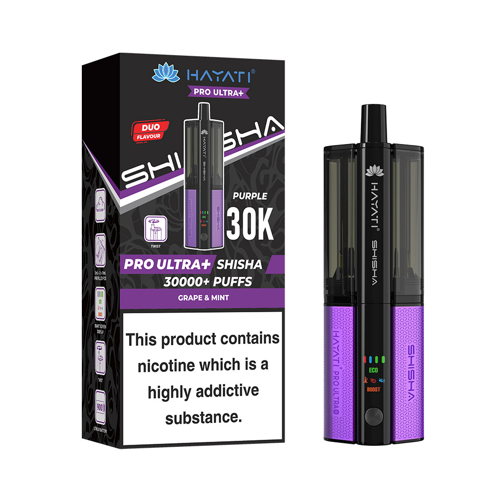 Hayati Pro Ultra Plus Shisha 30K Prefilled Pod Kit (Pack of 5)