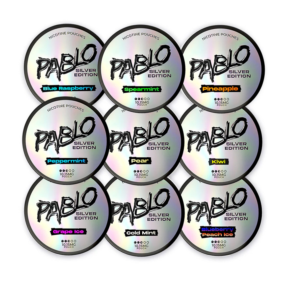 Pablo Silver Edition Nicotine Pouches (Pack of 5) - 10mg