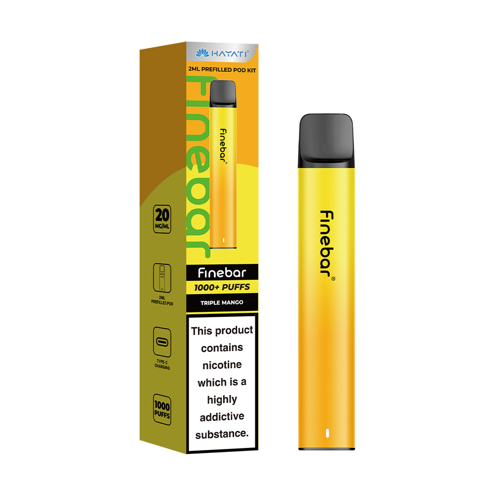 Hayati Finebar 1000 Puffs Prefilled Pod Kit (Pack of 10)