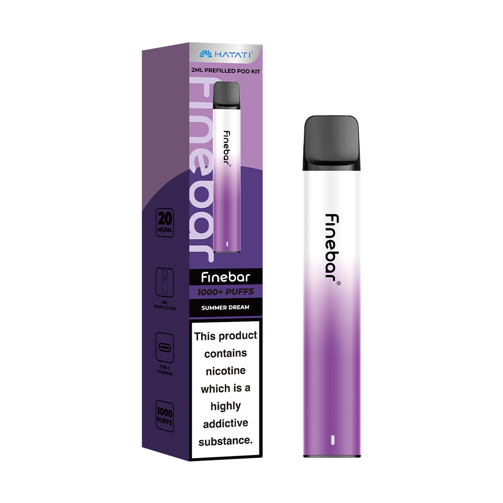 Hayati Finebar 1000 Puffs Prefilled Pod Kit (Pack of 10)