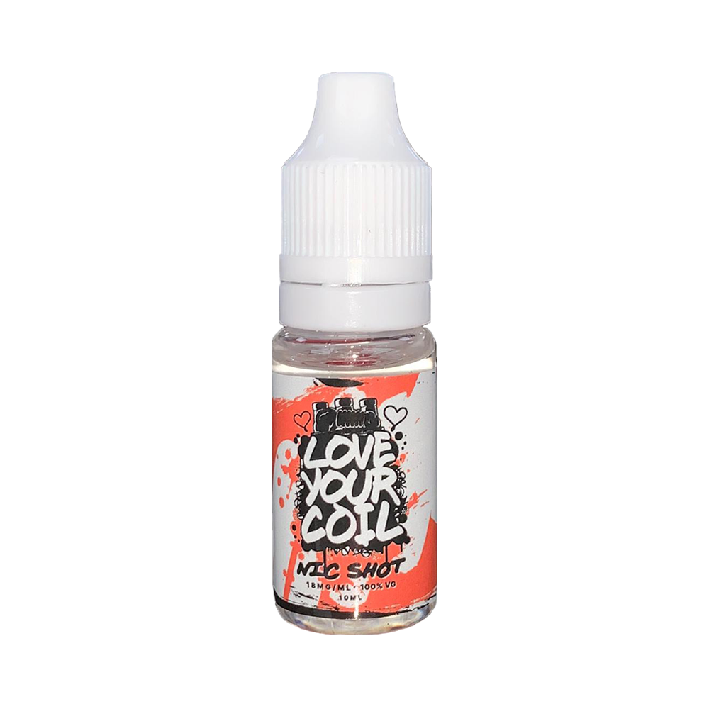 Love Your Coil Nic Shot 18mg 100% VG (Pack Of 100)