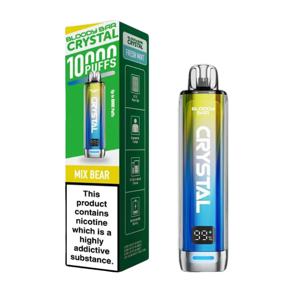 Bloody Bar Crystal 10K Prefilled Pod Kit (Pack of 10)
