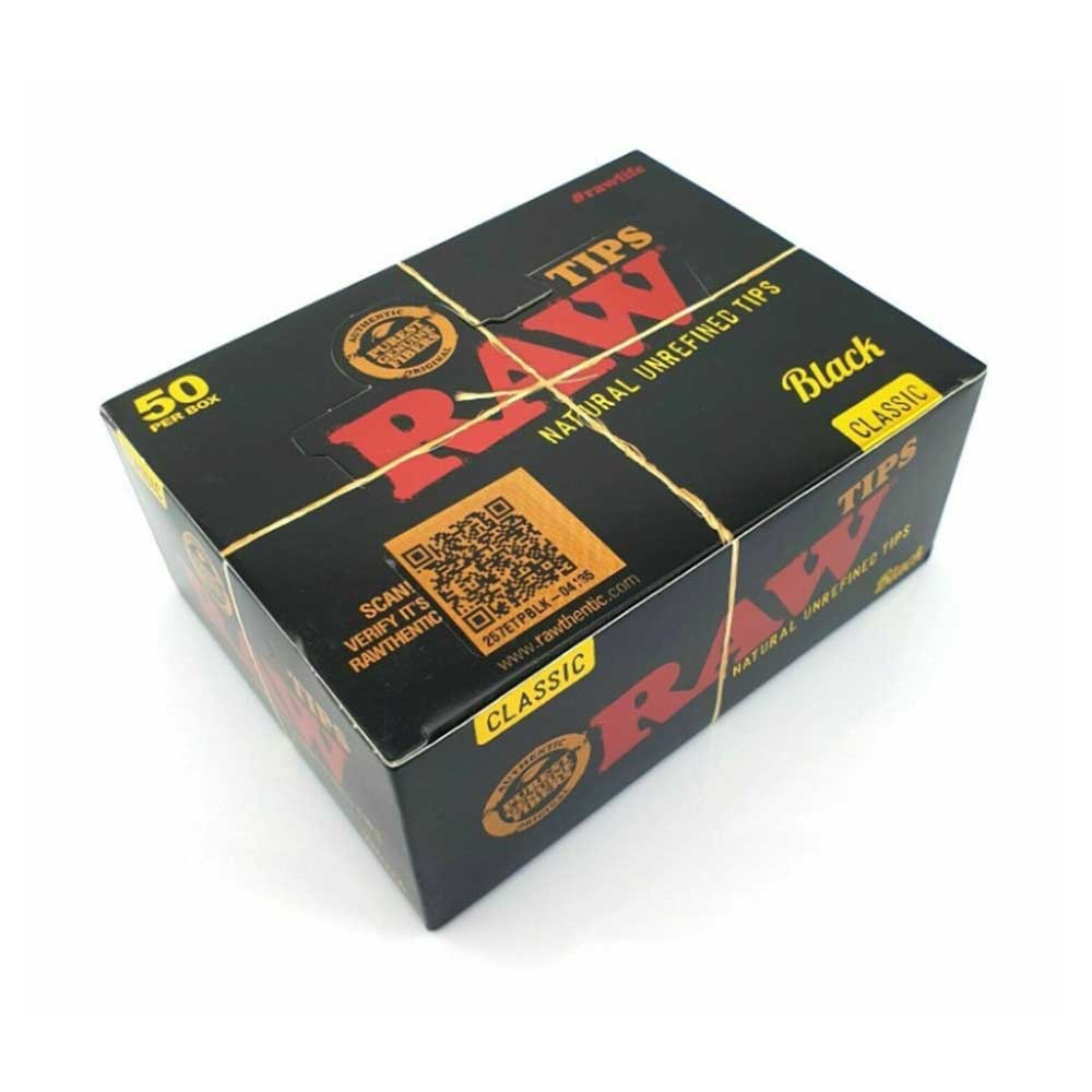 RAW Black Tips Box (50 Booklet)