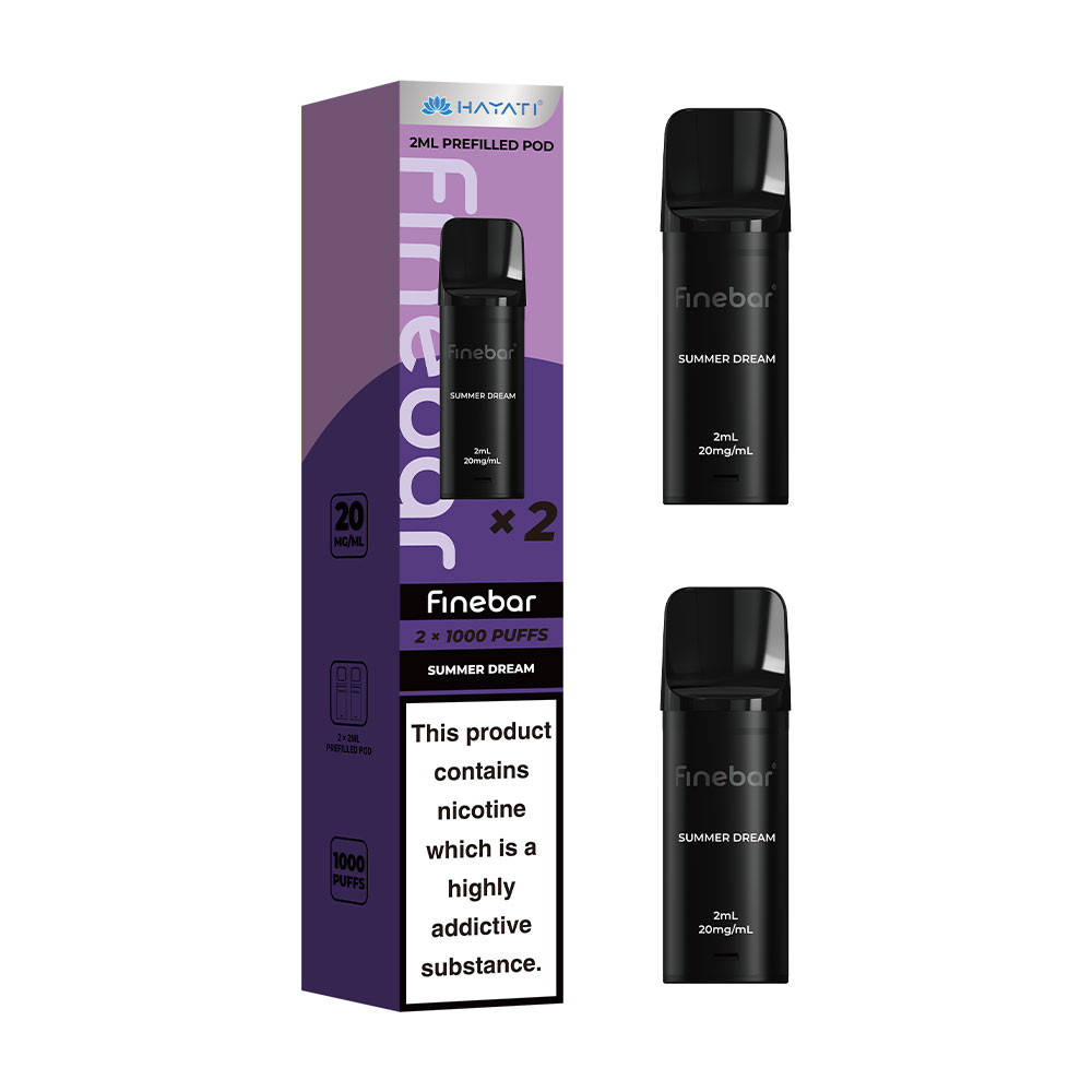 Hayati Finebar 1000 Puffs Prefilled Pods (Pack of 10)