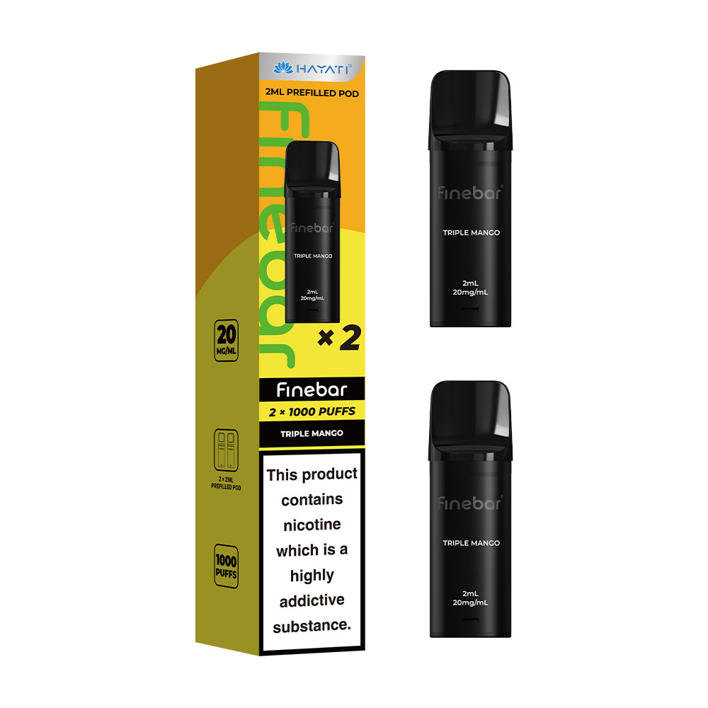 Hayati Finebar 1000 Puffs Prefilled Pods (Pack of 10)