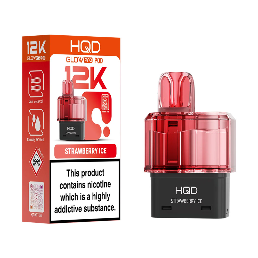 HQD Glow Pro 12K Prefilled Pods (Pack of 5)