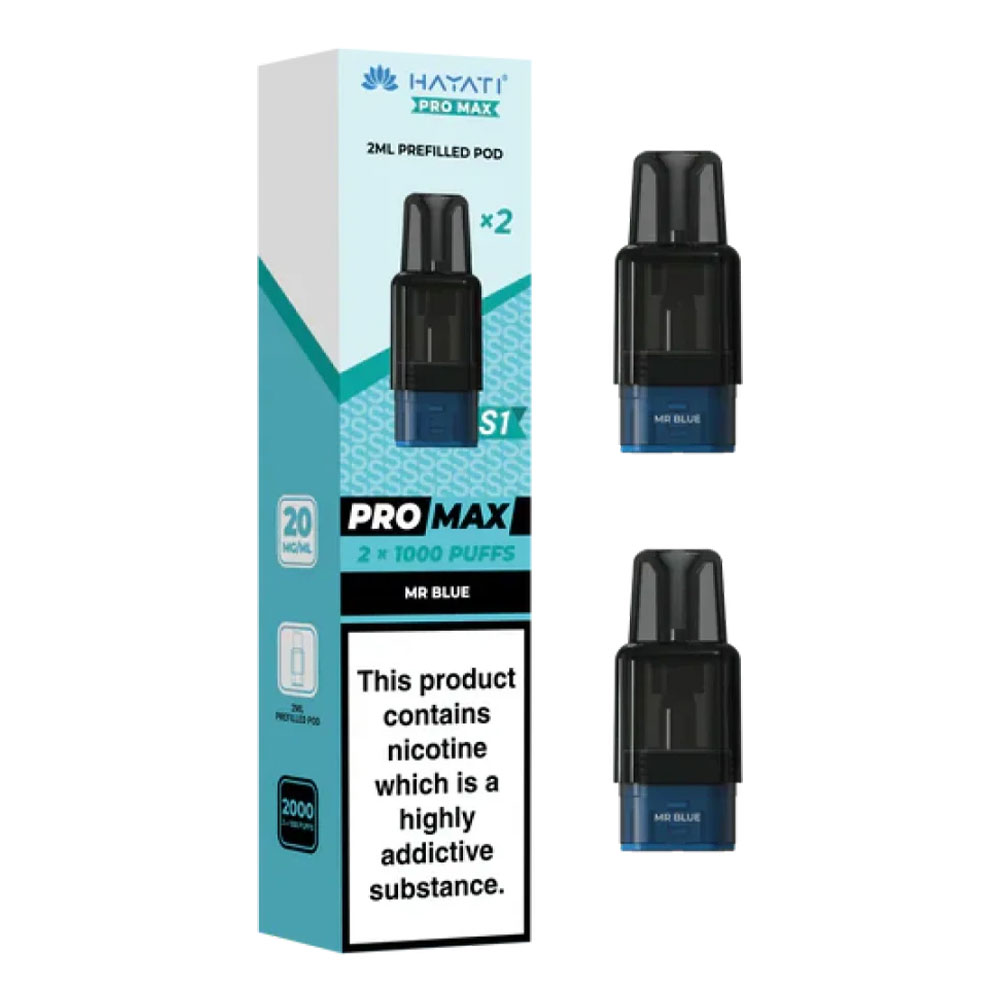 Hayati Pro Max Plus S1 1000 Puffs Prefilled Pods (Pack of 10)