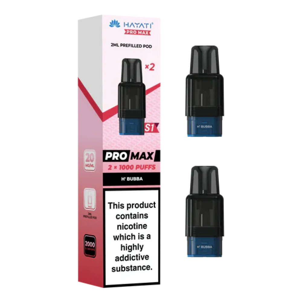 Hayati Pro Max Plus S1 1000 Puffs Prefilled Pods (Pack of 10)
