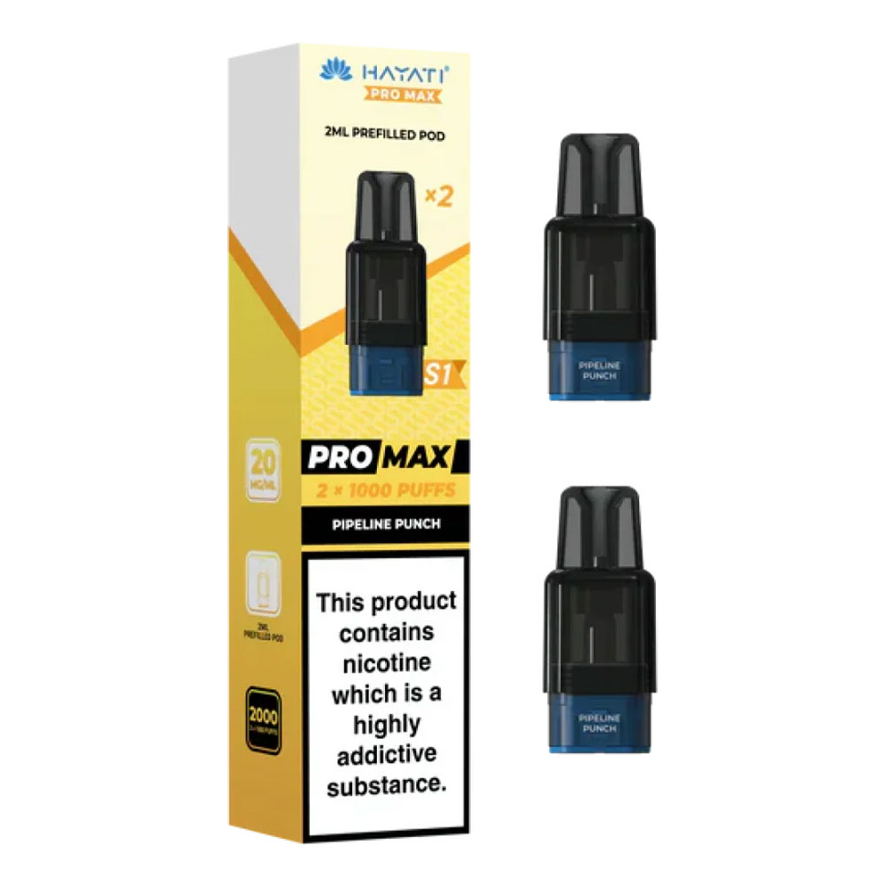Hayati Pro Max Plus S1 1000 Puffs Prefilled Pods (Pack of 10)