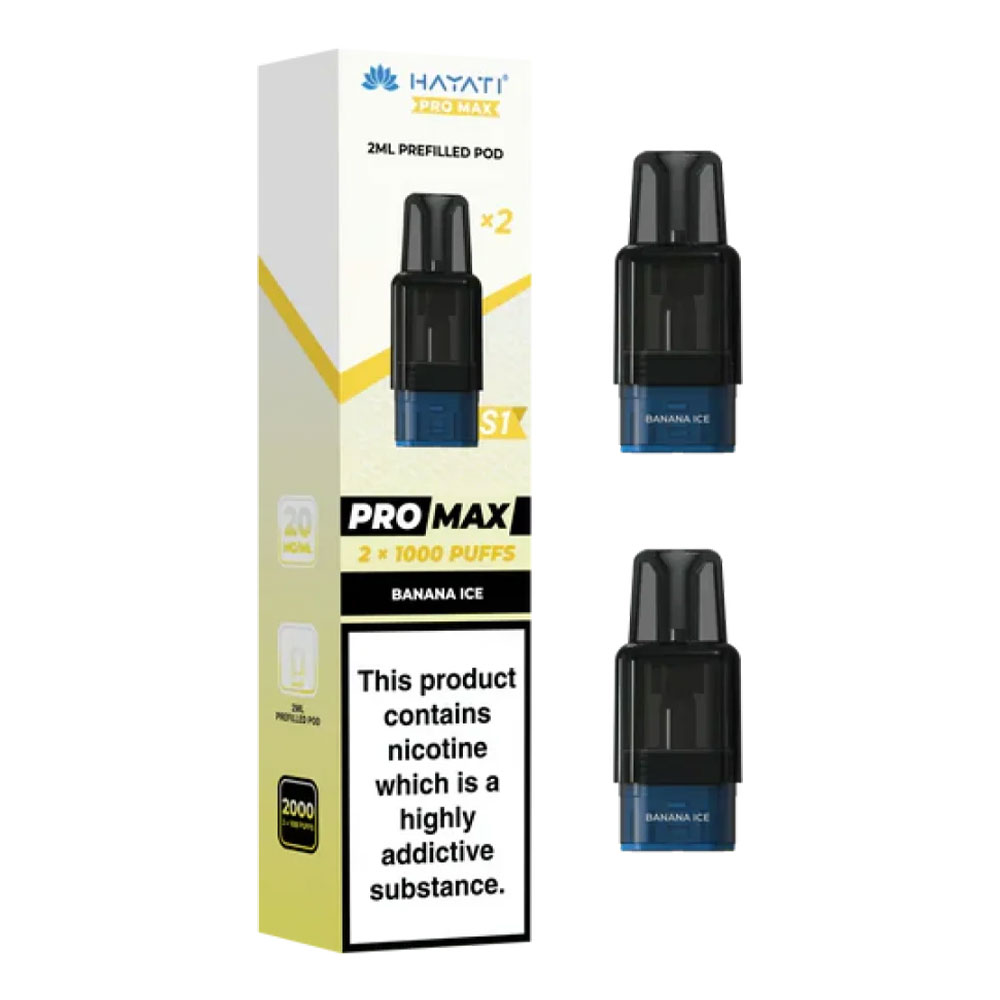 Hayati Pro Max Plus S1 1000 Puffs Prefilled Pods (Pack of 10)