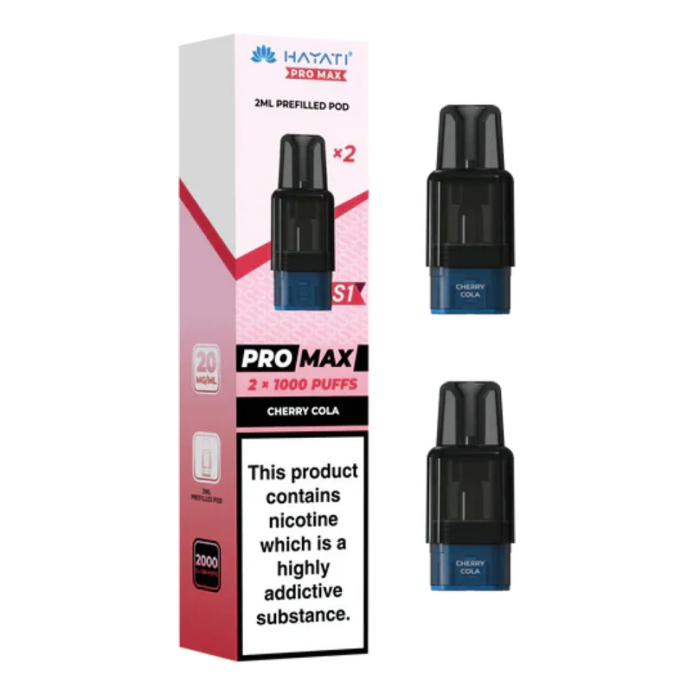 Hayati Pro Max Plus S1 1000 Puffs Prefilled Pods (Pack of 10)
