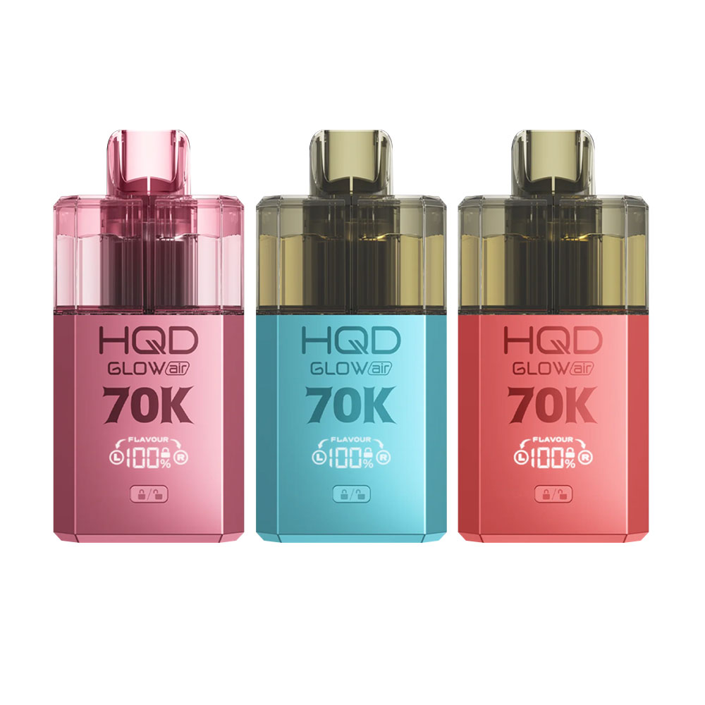 HQD Glow Air 70K 4-in-1 Prefilled Pod Kit (Pack of 5)