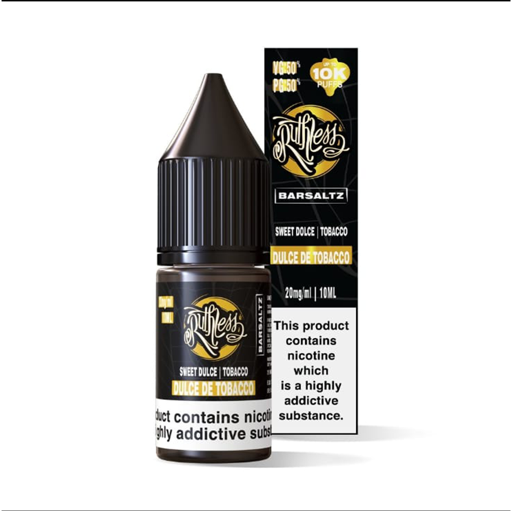 Ruthless 10ml Nic Salt E Liquid (Pack of 10)
