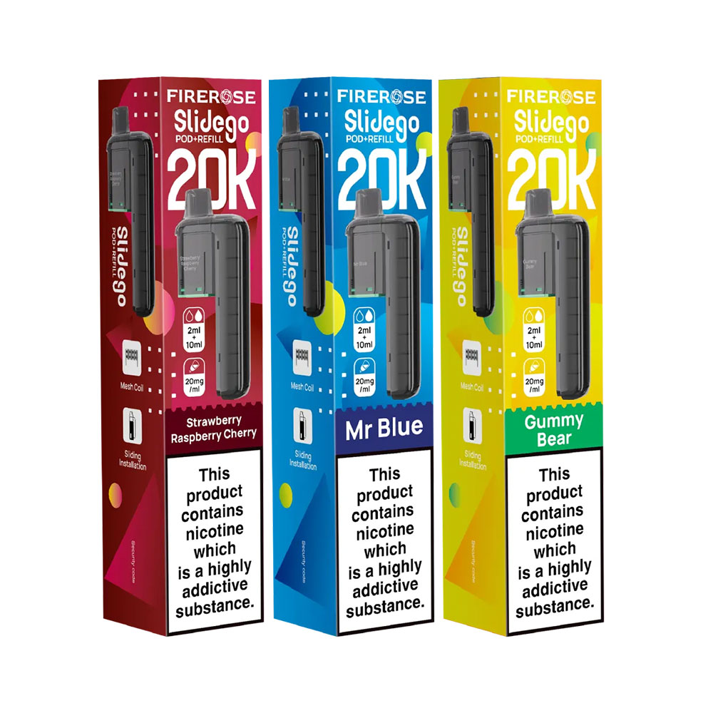 Firerose Slidego 20K Prefilled Pods (Pack of 5)